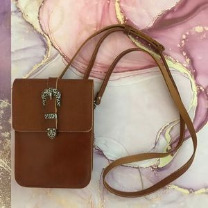 Crossbody small leather purse NWOT